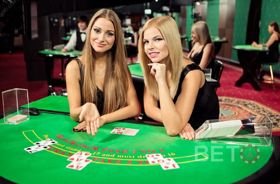 Meja dealer langsung untuk permainan kasino live